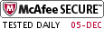 McAfee SECURE sites help keep you safe from identity theft, credit card fraud, spyware, spam, viruses and online scams